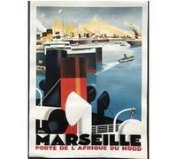 Marseille - Porte de l'Afrique du Nord / Roger BRODERS - 30x40 cm - AFFICHE / POSTER G