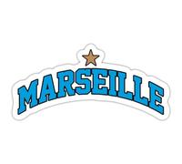 Marseille Ville Sud France Cadeau Marseillais Autocollant Sticker