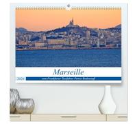 Marseille vom Frankfurter Taxifahrer Petrus Bodenstaff (hochwertiger Premium Wandkalender 2026 DIN A2 quer), Kunstdruck in Hochglanz: Marseille, eine ... mediterranes Klima und interessanten Bauten
