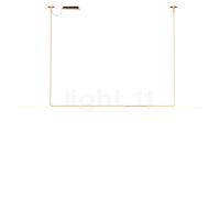 Marset Ambrosia Suspension LED H.146,6 cm - L.315 cm - doré mat Ce luminaire comporte des modules à LED prémontés de classes énergétiques A A