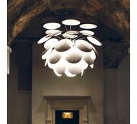 Marset Suspension Discocó Ø68 cm Blanc E27/E14