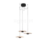 Marset Ginger 20 Suspension 3 foyers LED chêne Ce luminaire comporte des modules à LED prémontés de classes énergétiques A A++, A+, A