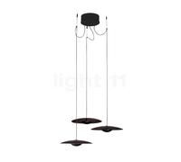Marset Ginger 20 Suspension 3 foyers LED wenge Ce luminaire comporte des modules à LED prémontés de classes énergétiques A A++, A+, A