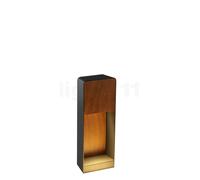 Marset Lab B 35 Wege-/Pollerleuchte, graphite / bois iroko foncé