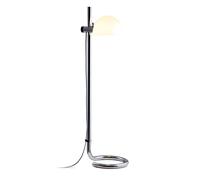 Marset Lauro P Stehleuchte, Chromed Steel - White