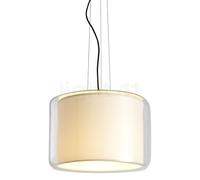 Marset Mercer 44 Pendelleuchte, textile blanc nacré