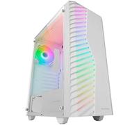 MARSGAMING MC-Volt, Boîtier Gaming ATX, Ventilateur ARGB 120mm, Grille Frontale ARGB, Fenêtre Latérale en Verre Trempé, Gestion de