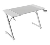 MARSGAMING MGD-X120, Bureau Gaming Ergonomique, Surface en Fibre de Carbone, Structure Métallique, Tapis de Souris XXL, Supports