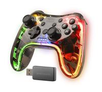 MarsGaming MGP-24, Wireless Gamepad 2.4GPRO, Neon RGB, Dual Haptic Vibration, An