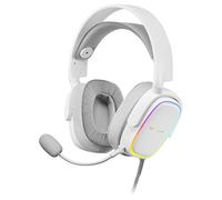 Casque Gamer RGB Mars Gaming MHAXW Blanc 53mm HiFi mic Amovible Blanc G