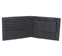 MARSHAL Portefeuille à deux volets en cuir souple pour enfants, bleu marine, small, Portefeuille à deux volets