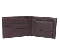 MARSHAL Portefeuille à deux volets en cuir souple pour enfants, bordeaux, small, Portefeuille à deux volets