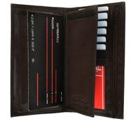 Marshal Portefeuille en cuir véritable avec porte-cartes de crédit, marron, One Size, Étui portefeuille pour cartes