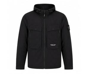 Marshall Artist Men's Amerigo Hooded Overshirt Black