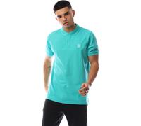 Marshall Artist Men's Siren Short-Sleeve Polo Shirt Teal vibrant Large Male