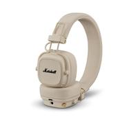 Marshall Casque Bluetooth Supra-auriculaire Major V, écouteurs sans Fil, Pliables, autonomie sans Fil de Plus de 100 Heures, crème