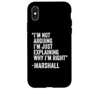 Marshall Citation drôle Anniversaire Personnalisé Idée de nom Ingénieur Coque pour iPhone X/XS