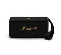 Marshall Middleton Haut-Parleur Bluetooth Portable sans Fil - 20+ Heures de Lecture Portable - Étanche IP67 - Noir & Laiton
