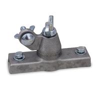 Marshalltown Adaptateur Coudé Fixe pour Lisseuse Fresno Multi-Mount, Fonte d'Aluminium, 130x83x38 mm