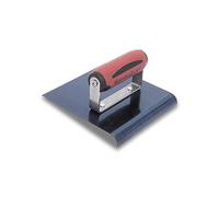 MARSHALLTOWN Bordeuse Béton Droite, Assemblé aux États-Unis, Acier Bleu | Arrondit les Bords de Dalle et Prévient les Fissures, Lame Acier Bleu 152 x 152 mm, Lèvre 16 mm, Rayon 13 mm, 163BD