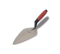 Truelle Marshalltown, truelle de style londonien avec manche ergonomique Durasoft, en acier au carbone, avec pointe large et col droit, dimensions de la truelle : 229x108 mm argent 33 9FG
