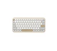 Marshmallow KW100 - Clavier - déplacement de touche de 1,6 mm, durée de vie de 10 millions de clics - 75% - compact - sans fil - Bluetooth 5.0 - lait