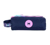 MARSHMALLOW - Trousse scolaire double compartiment PIXELLY - Bleu nuit - Fille