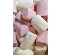 marshmallows roses et blancs, Chamallow, Guimauve Rose et Blanche, Halal, 1KG, Bonbons Moelleux