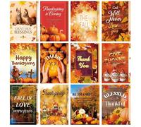 Marspark Lot de 240 cartes de prière chrétiennes pour Thanksgiving, cartes de prière d'évangile, marque-page inspirantes pour église, versets de la Bible pour l'école du dimanche, église, cadeau