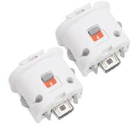Marsrut Lot de 2 adaptateurs pour télécommande Nintendo Wii Motion Plus Motionplus, accessoires de capteur de fixation, adaptateurs externes pour Wii Sports Resort (couleur blanche)
