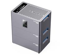 MARSTEK Centrale électrique de balcon tout-en-un avec mémoire, 4 MPPT 2400 W, capacité de la batterie 2,56 kWh, 6000 cycles de charge, batterie LFP, avec application, Plug & Play, 0 % VAT (Jupiter C