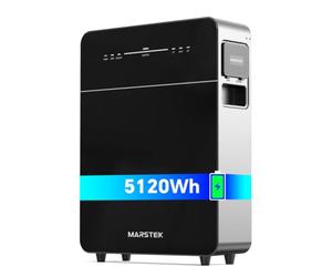 Marstek Venus E 3.0 Batterie plug-in, centrale de balcon avec mémoire : système de stockage d'énergie couplé AC, 0 % TVA, 5,12 kWh LFP, puissance d'entrée/sortie PV 2,5 kW, extension jusqu'à 15360 Wh