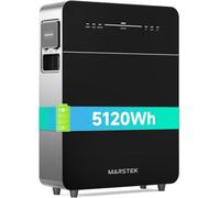 Marstek Venus E 3.0 Centrale électrique de balcon avec stockage : système de stockage d'énergie couplé AC, 0 % TVA, 5,12 kWh LFP, puissance d'entrée/sortie PV 2,5 kW, extension jusqu'à 15,36 kWh, 6000