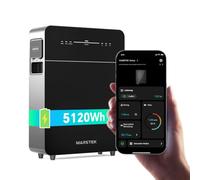 Marstek Venus E 3.0 Centrale solaire de balcon avec batterie - Système de stockage d’énergie couplé AC, Batterie LFP 5,12kWh, Puissance PV entrée/sortie 2,5kW, Extensible jusqu’à 15,36kWh, Plug&Play