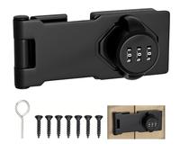 Marstey Serrure à mot de passe pour porte d'armoire de 3,5 pouces, serrures à mot de passe pour armoire, serrure coulissante à 3 chiffres, verrouillable, pour petites portes, armoires