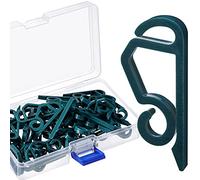 Marsui Clip de Lumière de Noël Crochet de Gouttière d'Extérieur Clip de Lumière Extérieure Résistant aux Intempéries Clip de Lumière de Vacance pour Décoration de Noël (40 Pièces, Vert)