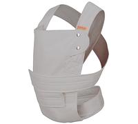 marsupi Breeze Porte-bébé pour Bébés et Tout-petits jusqu'à 15kg - Porte-bébé léger et aéré avec système d'attache à scratch solide et facile-Gris clair S/M
