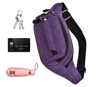 , Marsupi Dans La Vie - Randonnée Pour Les Aventures En Plein Air, À Bandoulière De Course De Voyage Pour Le Shopping, Promenade Avec Le Chien, Course, aubergine, Fare riferimento alla descrizione, Se