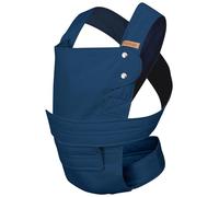 marsupi Porte-bébé pour nouveau-nés de la naissance jusqu'à 15kg - Porte-bébé léger et compact avec système d'attache à scratch solide et facile - coton biologique, Bleu océan L