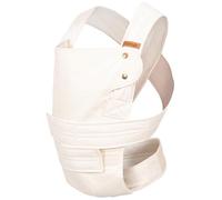 marsupi Porte-bébé pour nouveau-nés de la naissance jusqu'à 15kg - Porte-bébé léger et compact avec système d'attache à scratch solide et facile - coton biologique, Ecru L