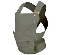 marsupi Porte-bébé pour nouveau-nés de la naissance jusqu'à 15kg - Porte-bébé léger et compact avec système d'attache à scratch solide et facile - coton biologique, Vert olive S/M