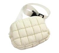 Marsupi - Porte-monnaie avec ceinture réglable | Sac à bandoulière imperméable unisexe | Festival Fanny Pack de voyage | Léger pour adultes | Grand sac à bandoulière souple et décontracté, blanc,