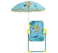 MARSUPILAMI Chaise pliante avec parasol ± chaise 53 x 39 x 39 cm, parasol ø 65 cm pour enfant