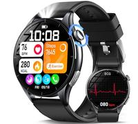 Marsyu 2025 Montre Connectée pour Hommes,1.56" AMOLED Montre Intelligente avec Appels Bluetooth/Fréquence Cardiaque 24H/SPO2,Sport Montre avec Podometre/Sommeil/SOS pour Android iOS