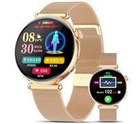 Marsyu 2026 Montre Connectée Femme avec ECG+HRV, 1,32" AMOLED AI-GPT Smartwatch avec Appel Bluetooth/24 Fréquence Cardiaque/SPO2/Cycle Menstruel, Montre Connectée Santé IP68 Étanche pour Android iOS