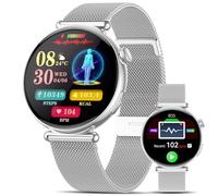 Marsyu 2026 Montre Connectée Femme avec ECG+HRV, 1,32" AMOLED AI-GPT Smartwatch avec Appel Bluetooth/24 Fréquence Cardiaque/SPO2/Cycle Menstruel, Montre Connectée Santé IP68 Étanche pour Android iOS