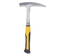 Marteau à brique avec manche en caoutchouc, tête pointue, impact en acier au carbone pour les travaux de maçonnerie et géologiques Marteau à brique en bec de canard avec poignée (L)