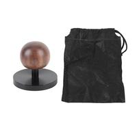 Marteau à café en alliage d'aluminium noir avec manche en bois sphérique pour accessoire de préparation du café (51MM)