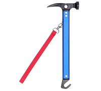Marteau à Clous extracteur de piquets de Tente poignée en Alliage d'aluminium Marteau Multifonctionnel pour Camping en Plein air pêche Sac à Dos Alpinisme caravanes Jardinage