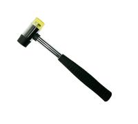 Marteau à double tête en nylon et caoutchouc de 25 mm, maillet en métal, polyvalent, double face et léger, marteau souple pour décoration de la maison, outil à main